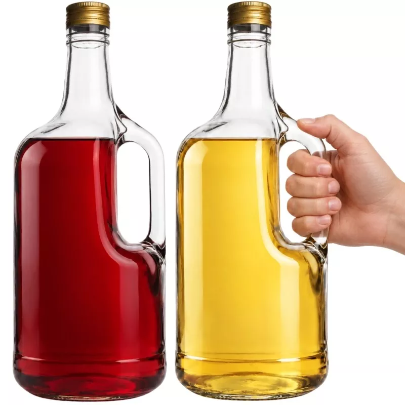 1.75L Glass Liquor Jug with Handle